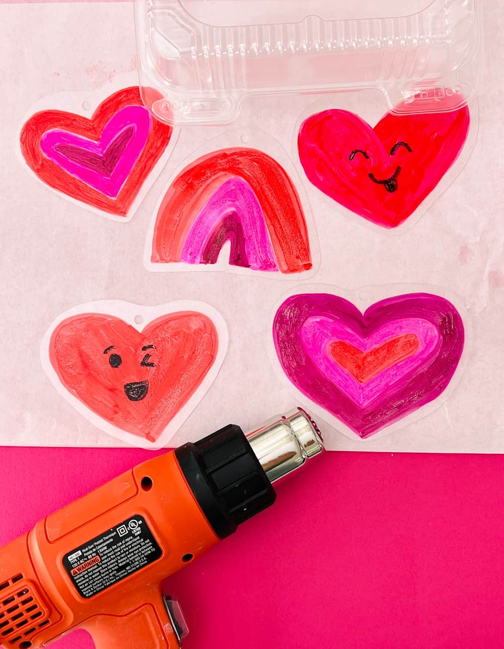 DIY Shrinky Dinks Valentine Keychains