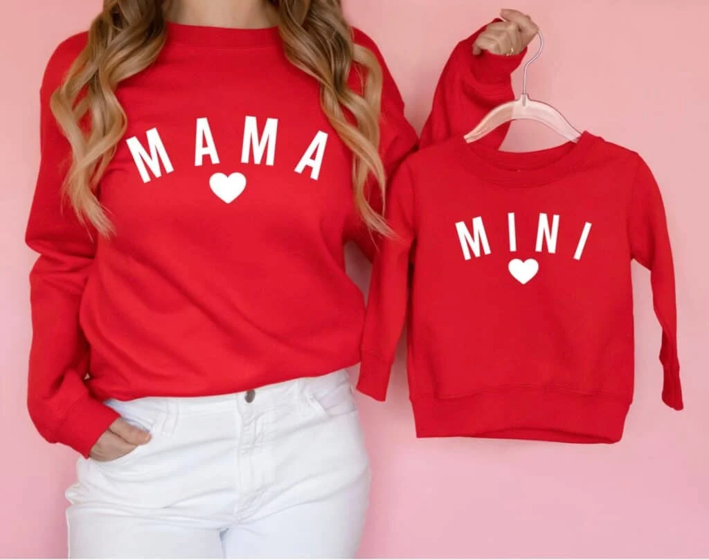 Matching Mommy and Mini Sweatshirts