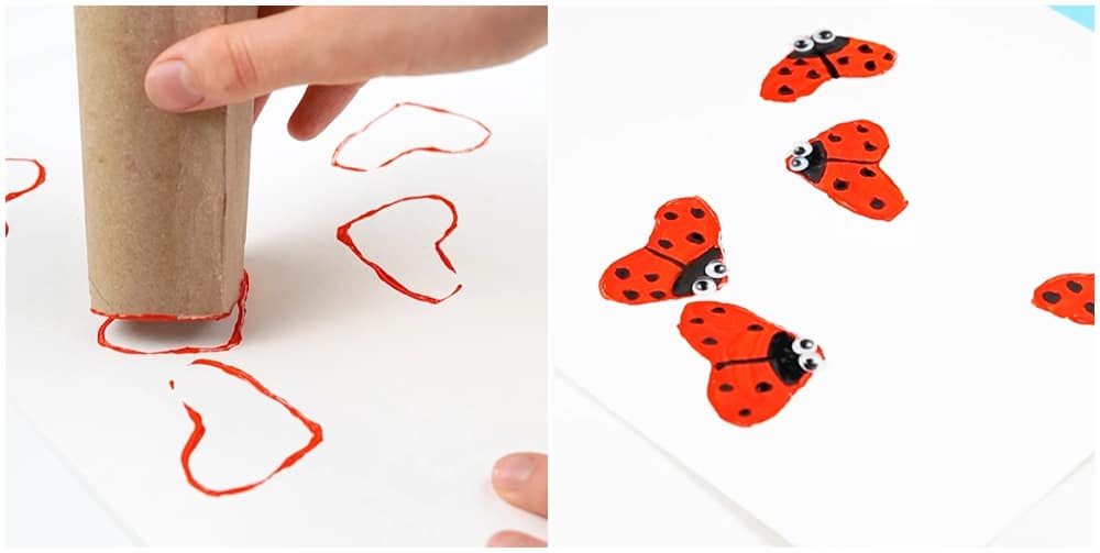 Ladybug Toilet Paper Roll Craft