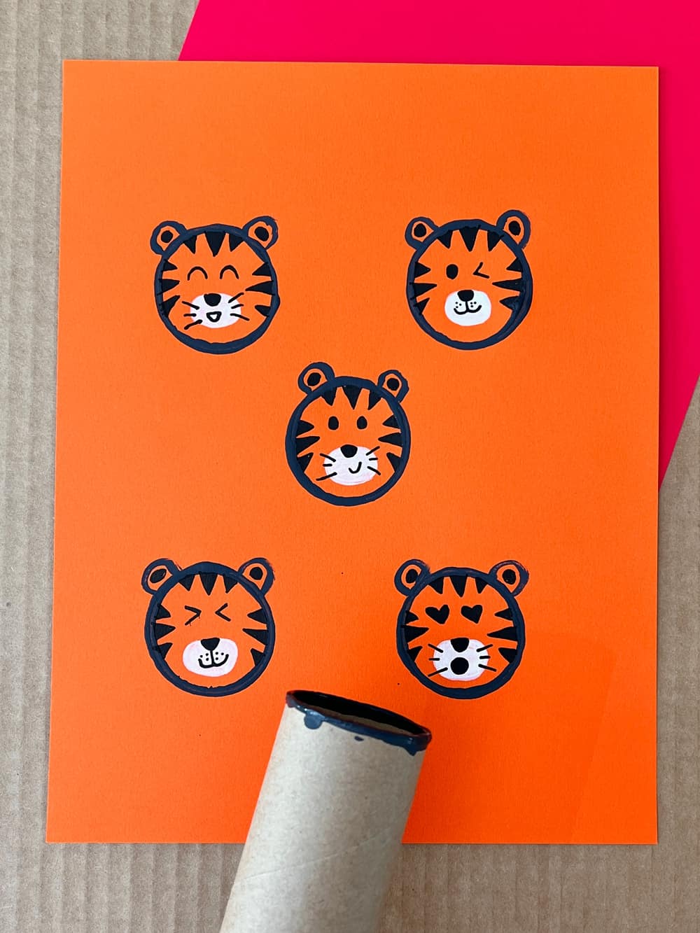 toilet paper roll Tiger Craft 