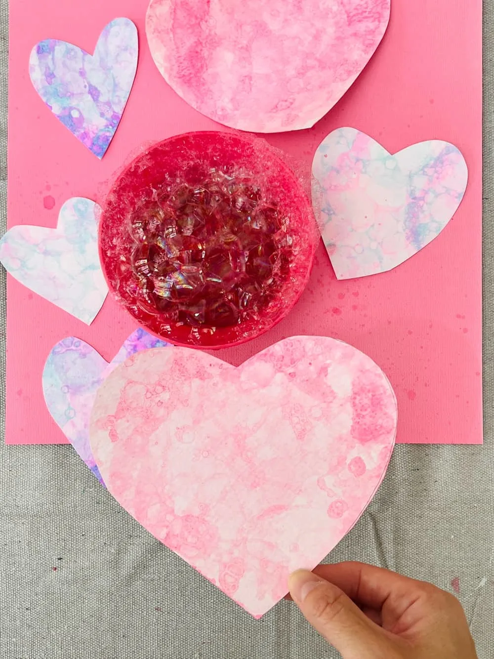 Bubble Art Heart Prints