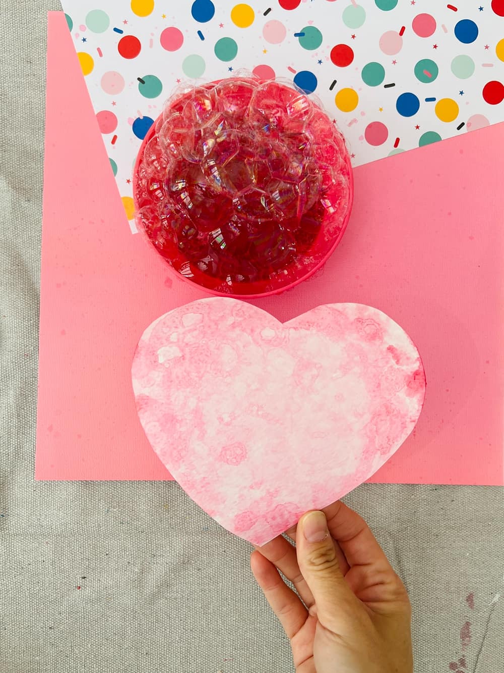 Bubble Art Heart Prints