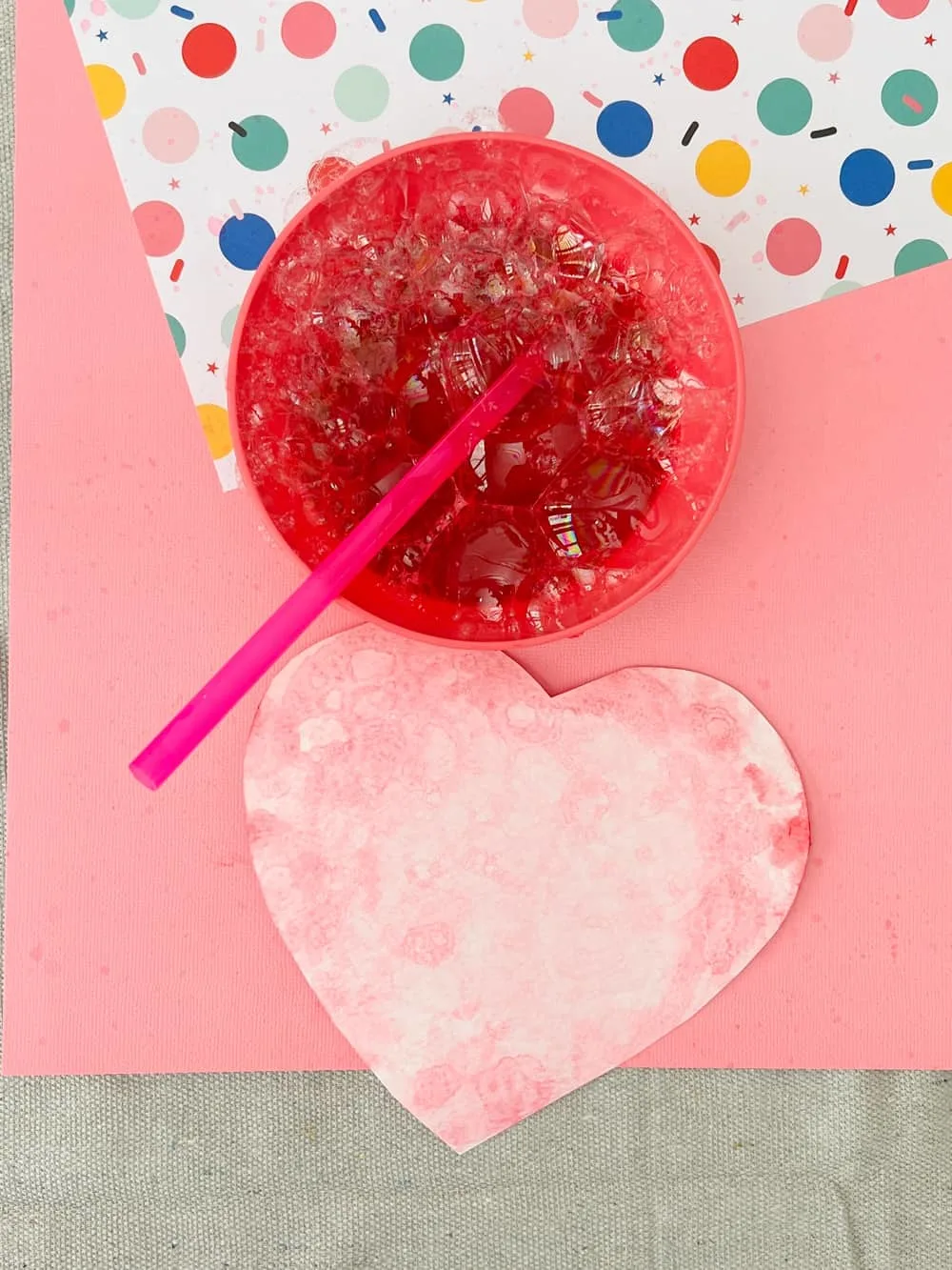 Bubble Art Heart Prints