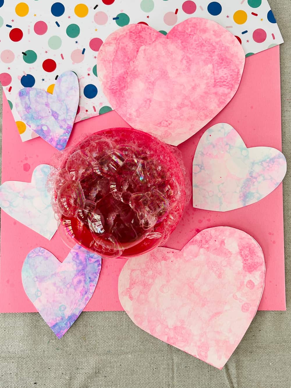 Bubble Art Heart Prints