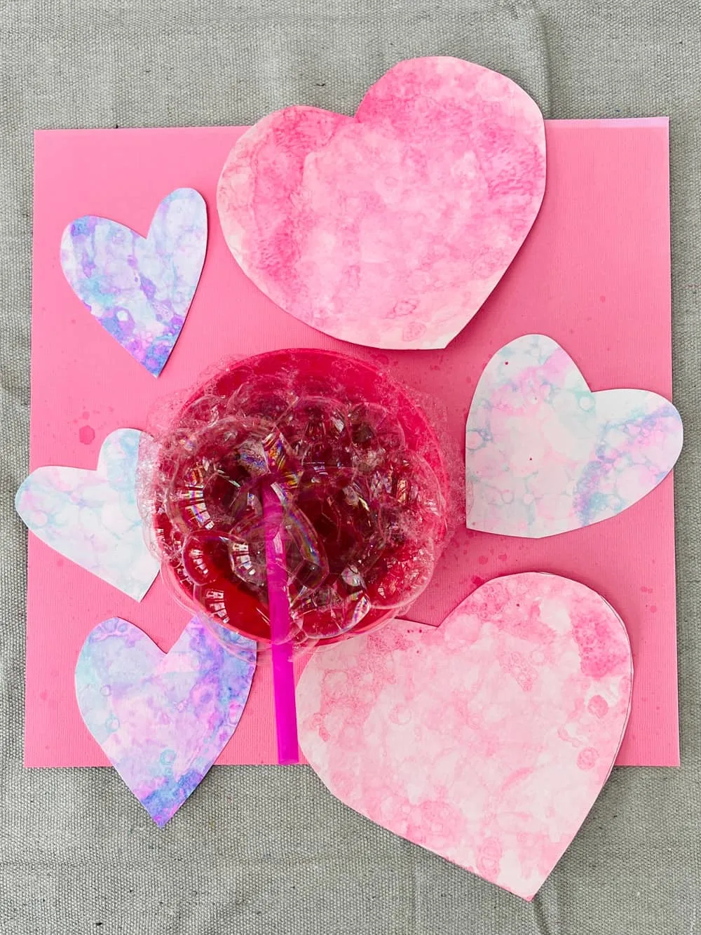 Bubble Art Heart Prints