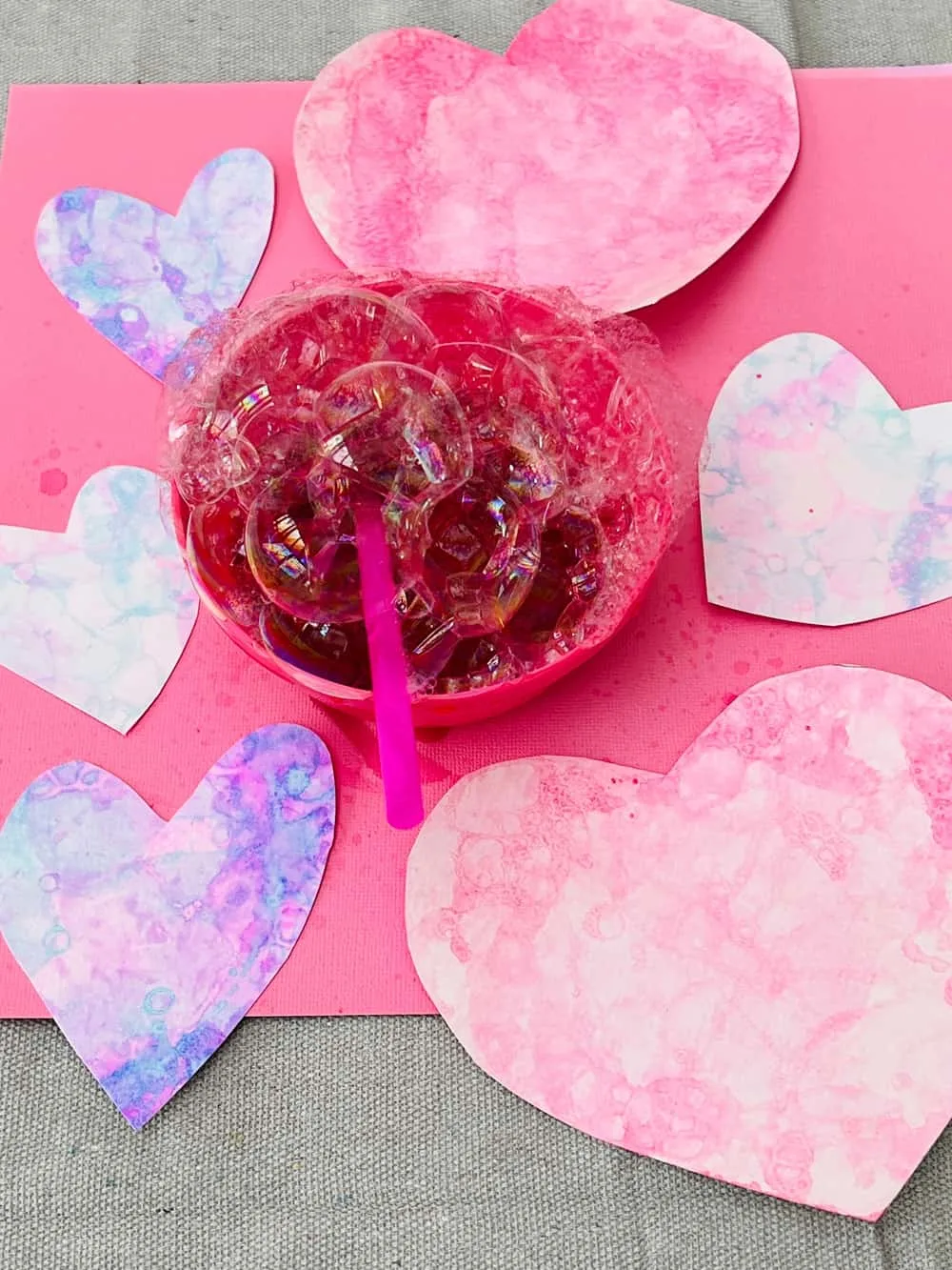 Bubble Art Heart Prints