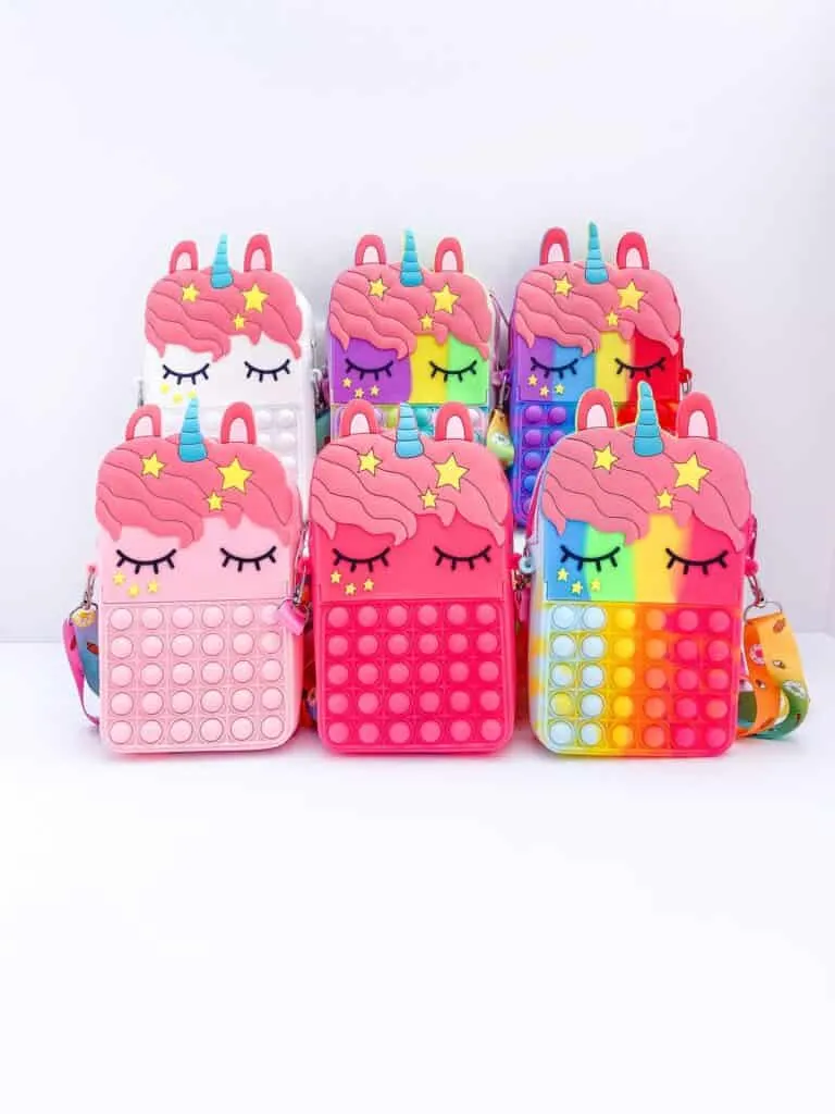 unicorn pop it purse