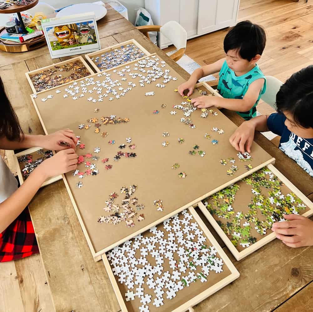 puzzle table