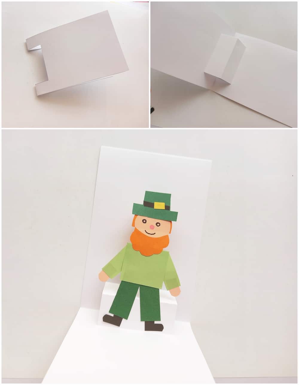 Leprechaun St. Patrick's Day Card With Free Template 