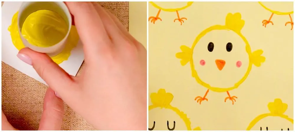 paper tube chick craft