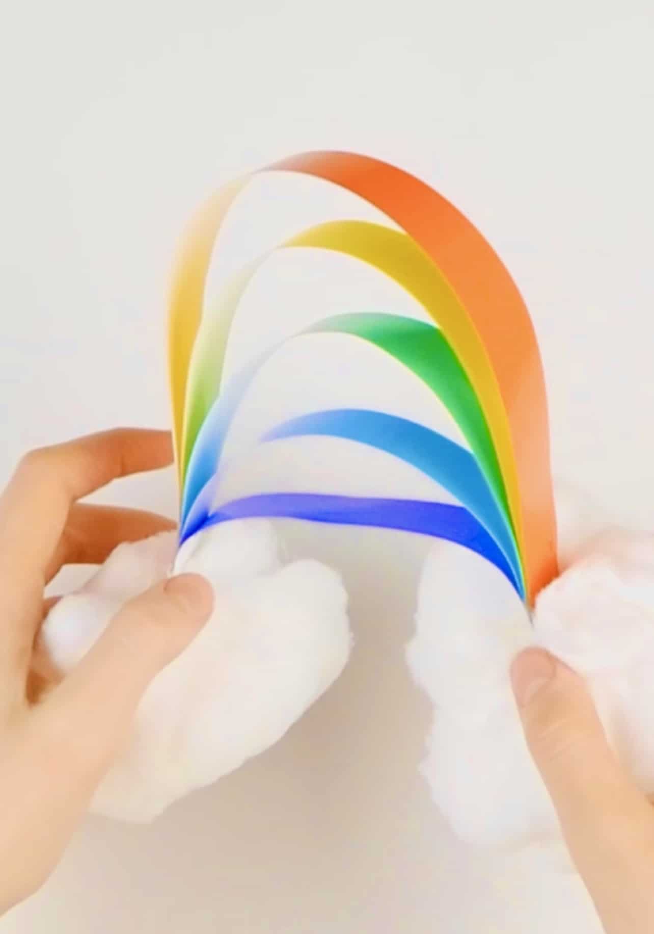 Rainbow Paper Cloud Craft