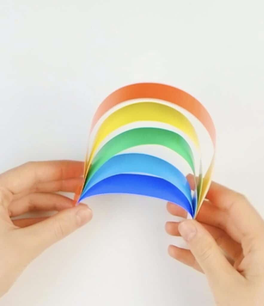 Rainbow Paper Cloud Craft