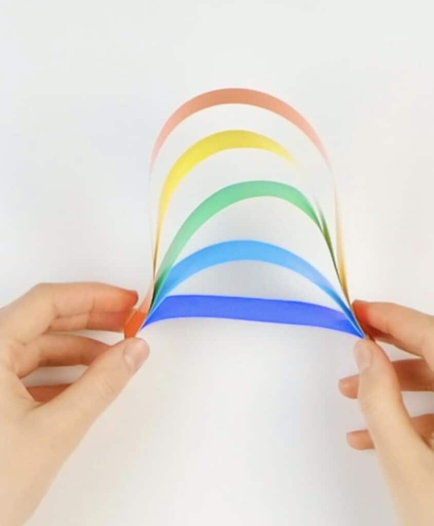 Rainbow Paper Cloud Craft