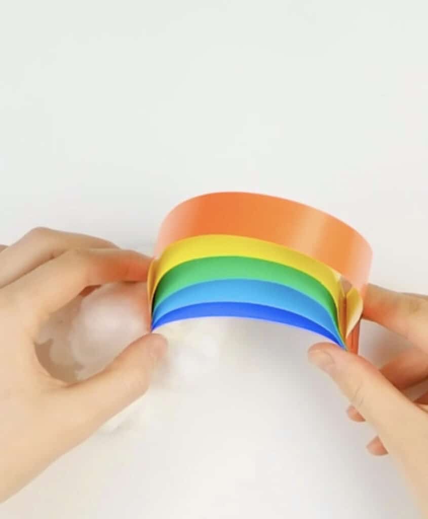 Rainbow Paper Cloud Craft