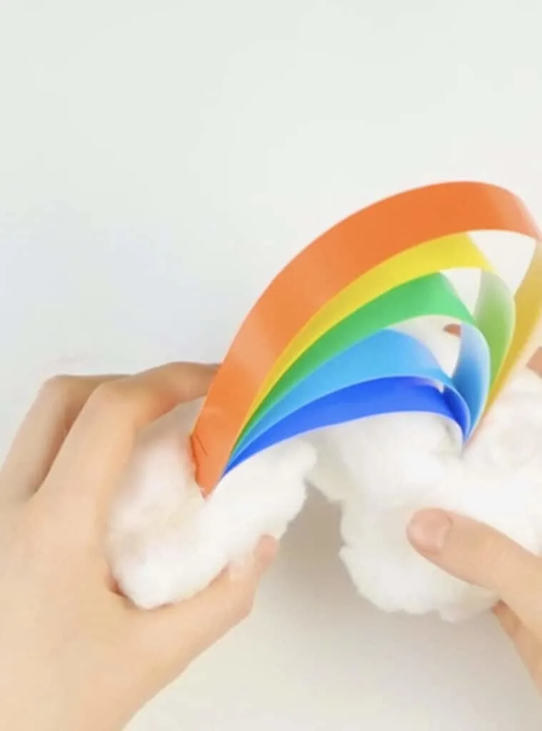 Rainbow Paper Cloud Craft