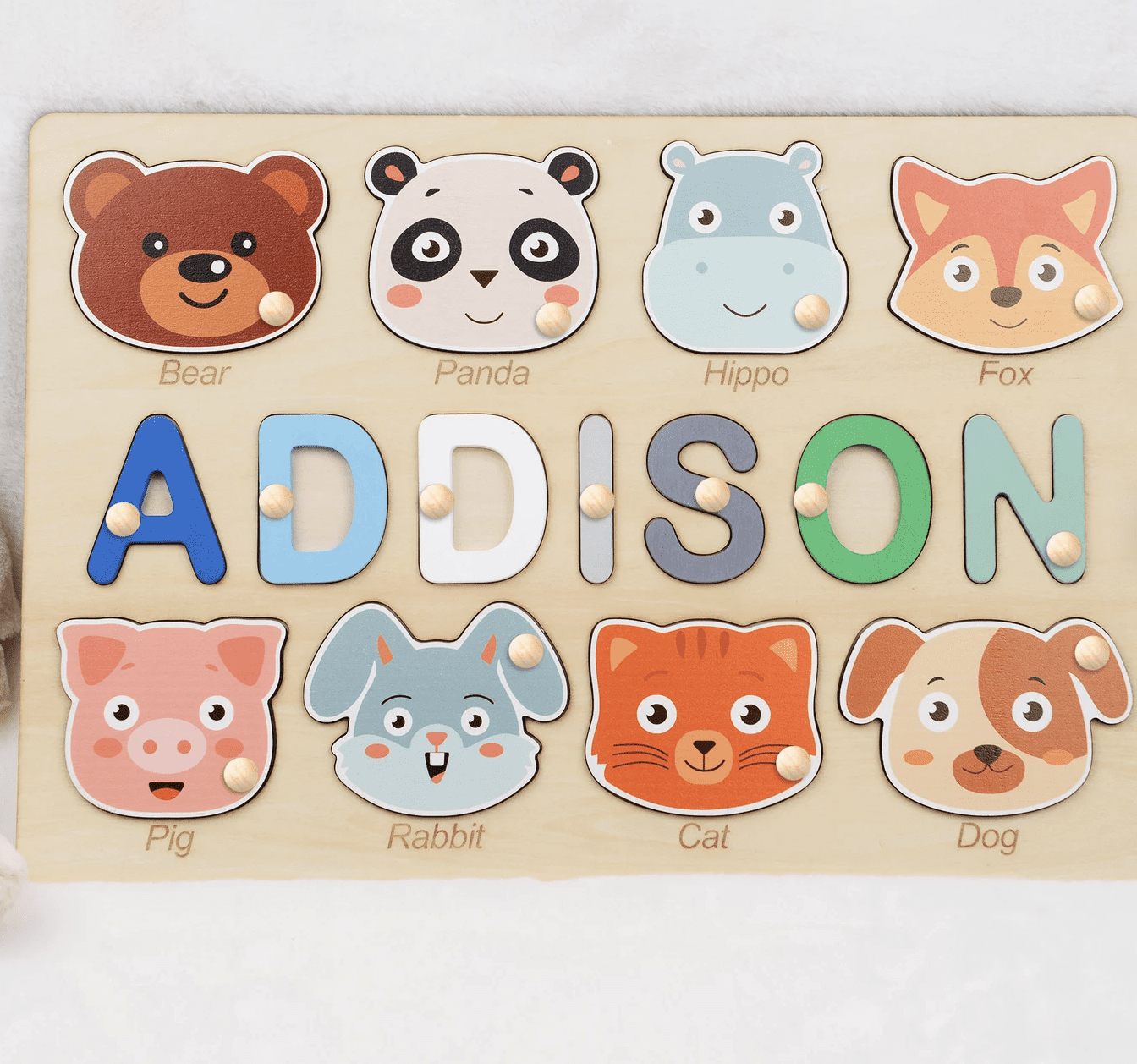 personalized animal puzzle
