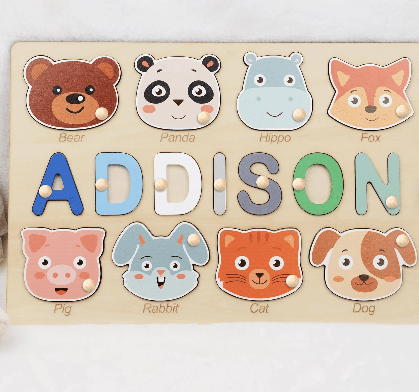 personalized animal puzzle