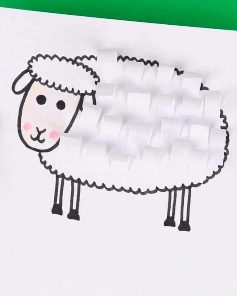 This Sheep Activity For Kids Is A Great Fine Motor Skills Project