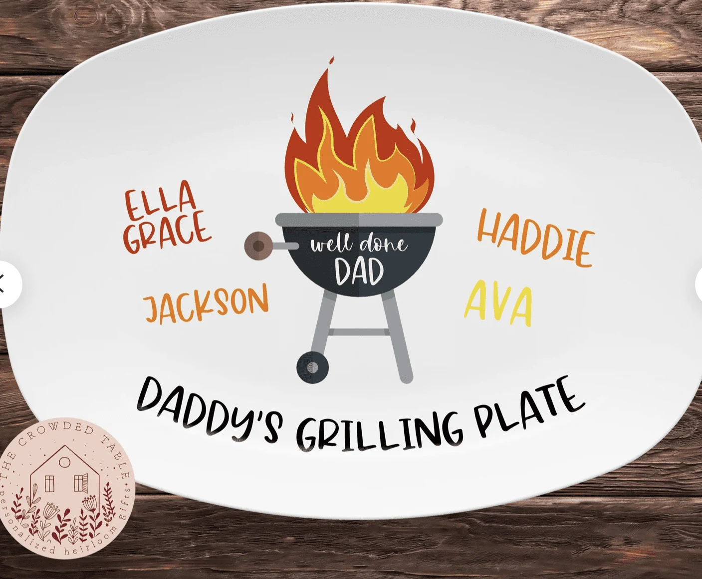 Grill Gifts For Dad, Fathers Day Grill Plate