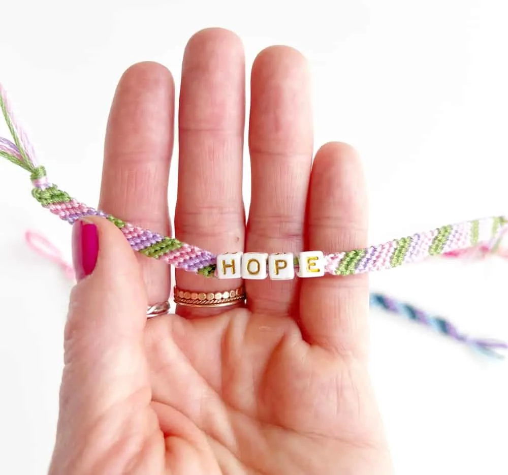DIY Friendship Bracelets with Letter Beads