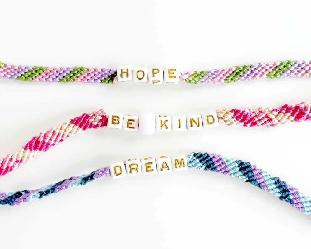 How to Make Friendship Bracelet with Letter Beads 