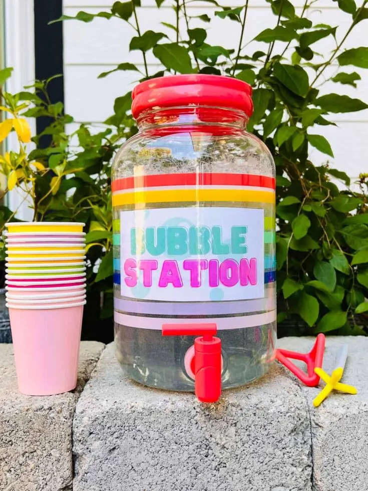 bubble refill station