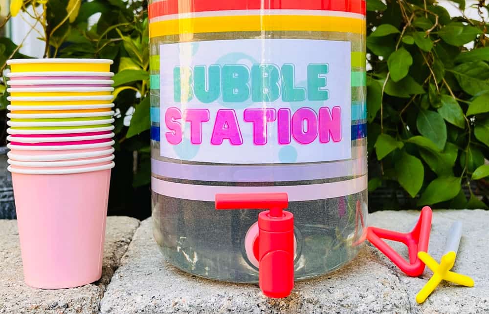 bubble refill station