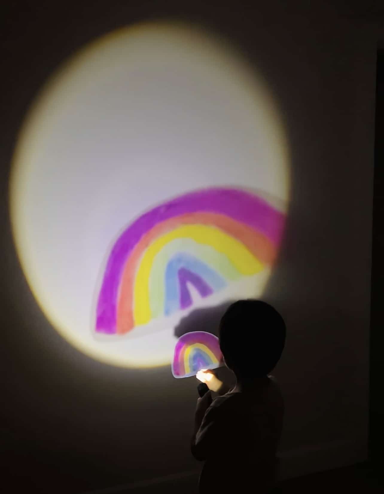 diy rainbow projector