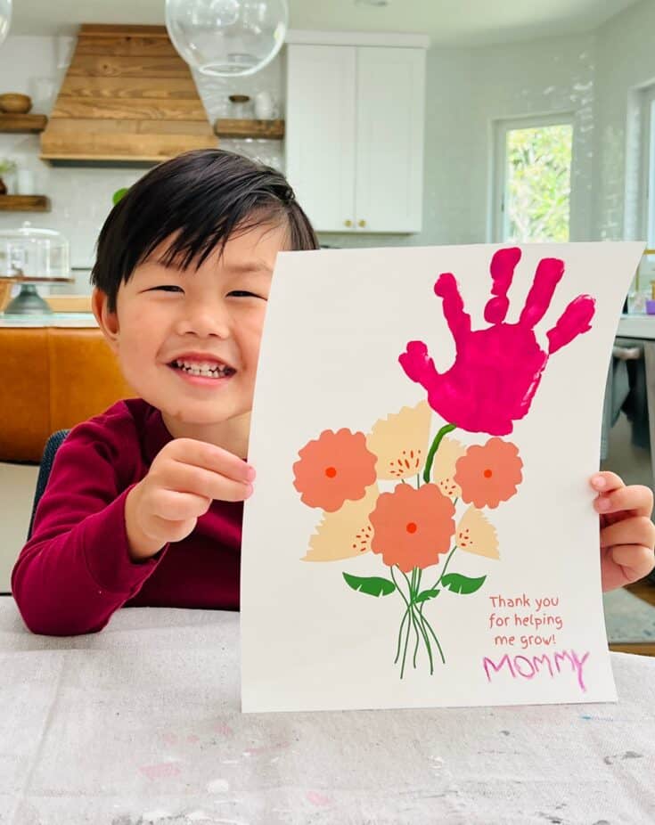 Mother's Day Handprint Art Make Mom These Sweet Handprint Flowers!