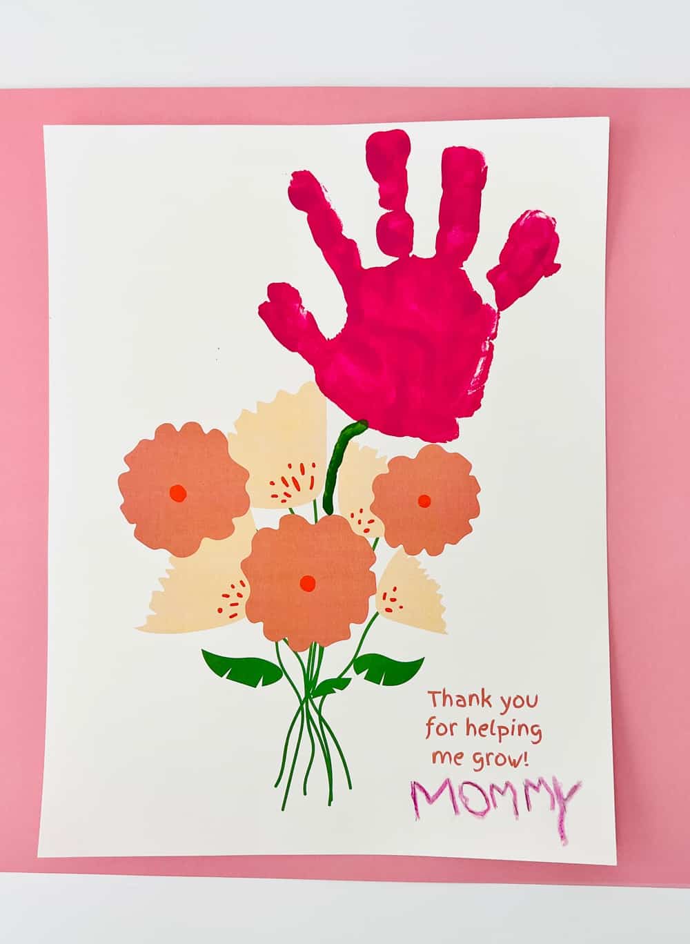 Mother's Day Handprint Art - Make Mom This Sweet Bouquet!
