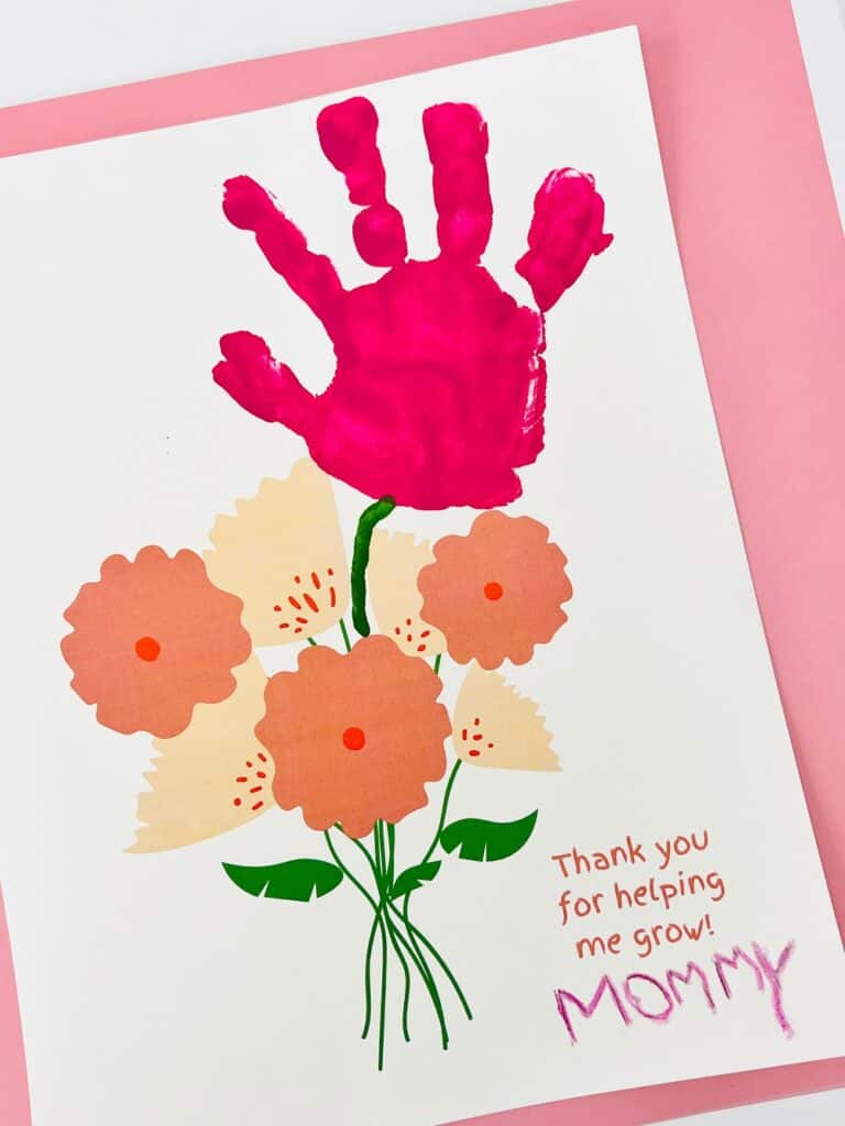 Mother’s Day Handprint Art – Make Mom These Sweet Handprint Flowers!
