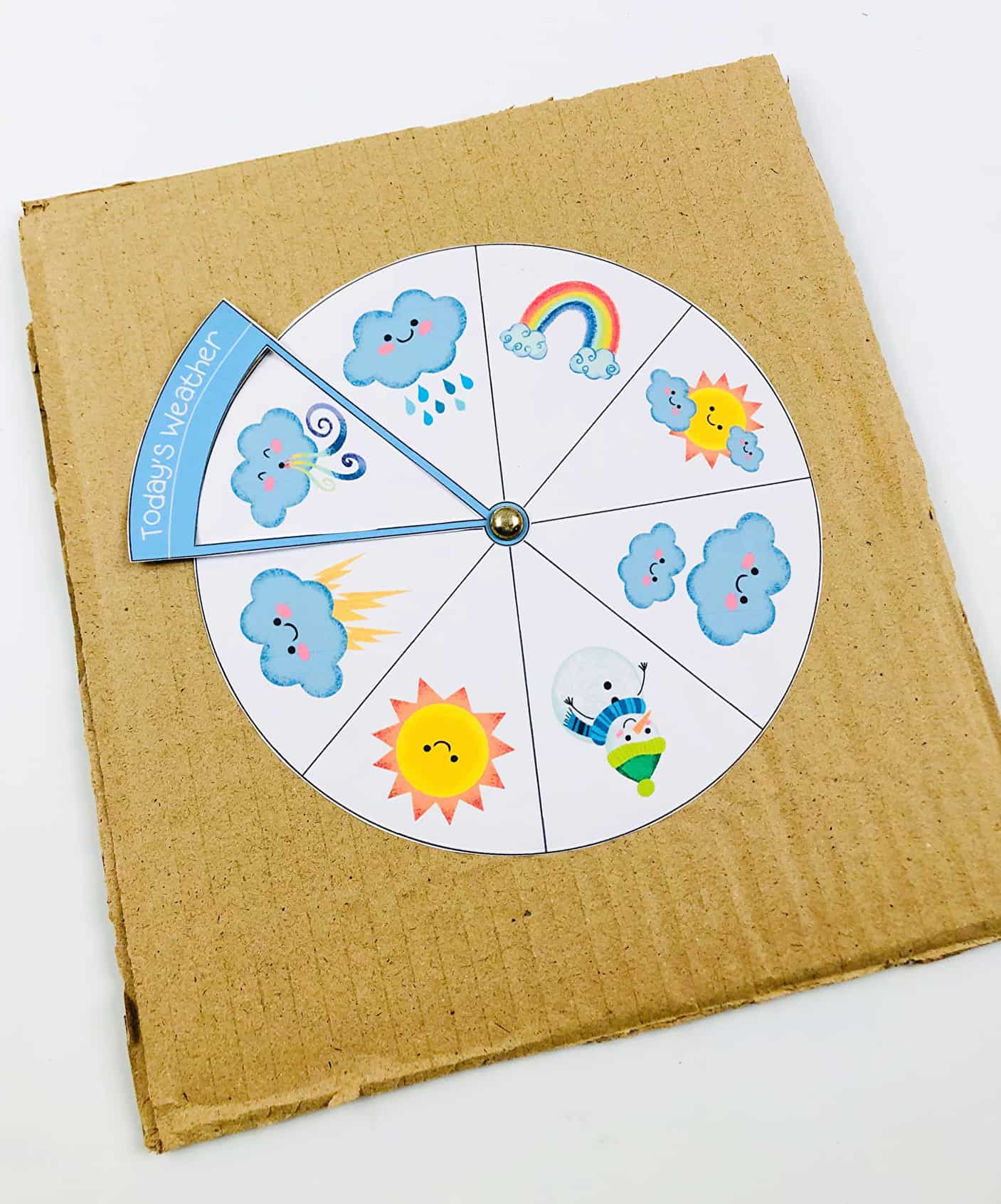 weather wheel activity for kids