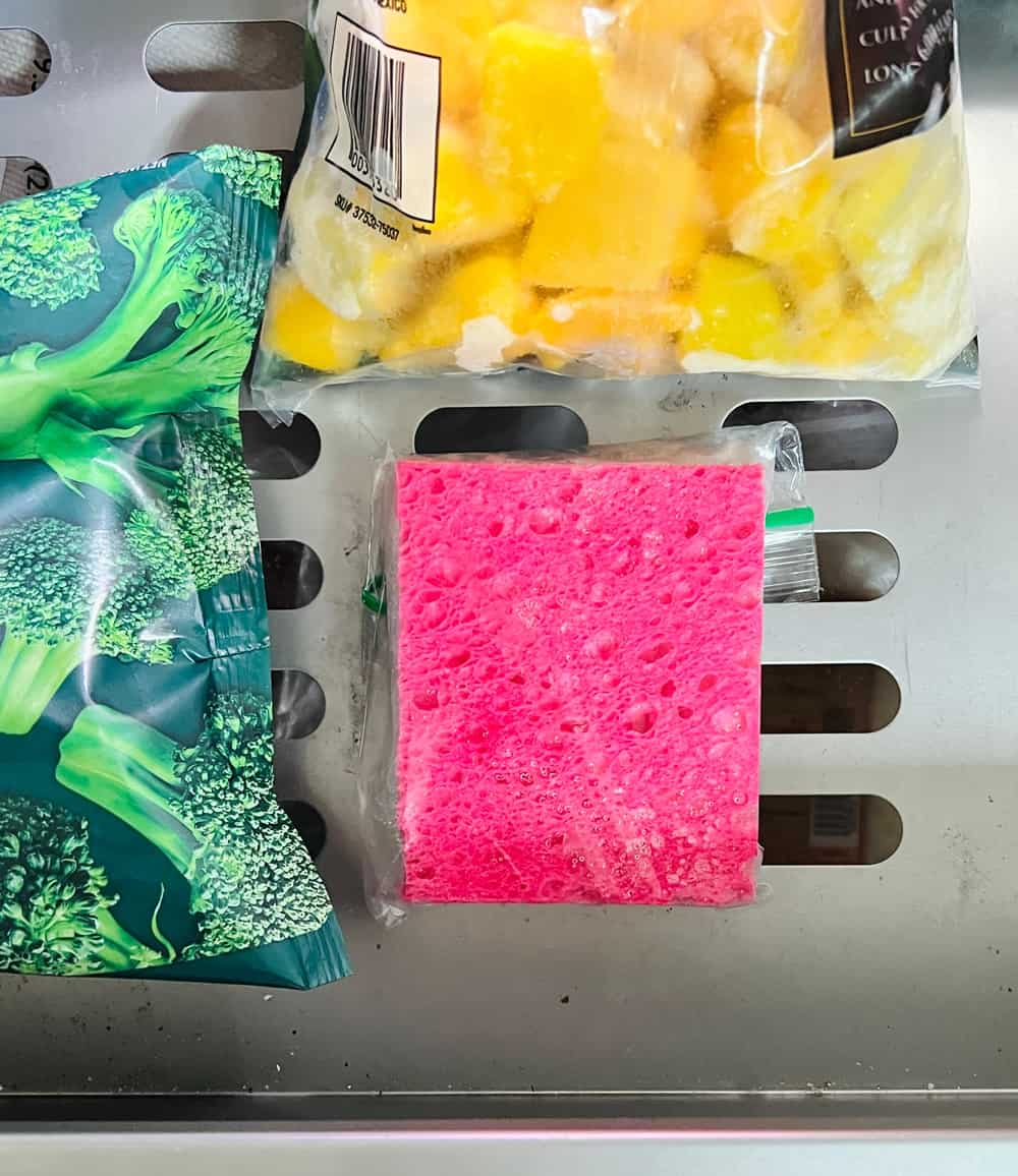 sponge ice pack hack