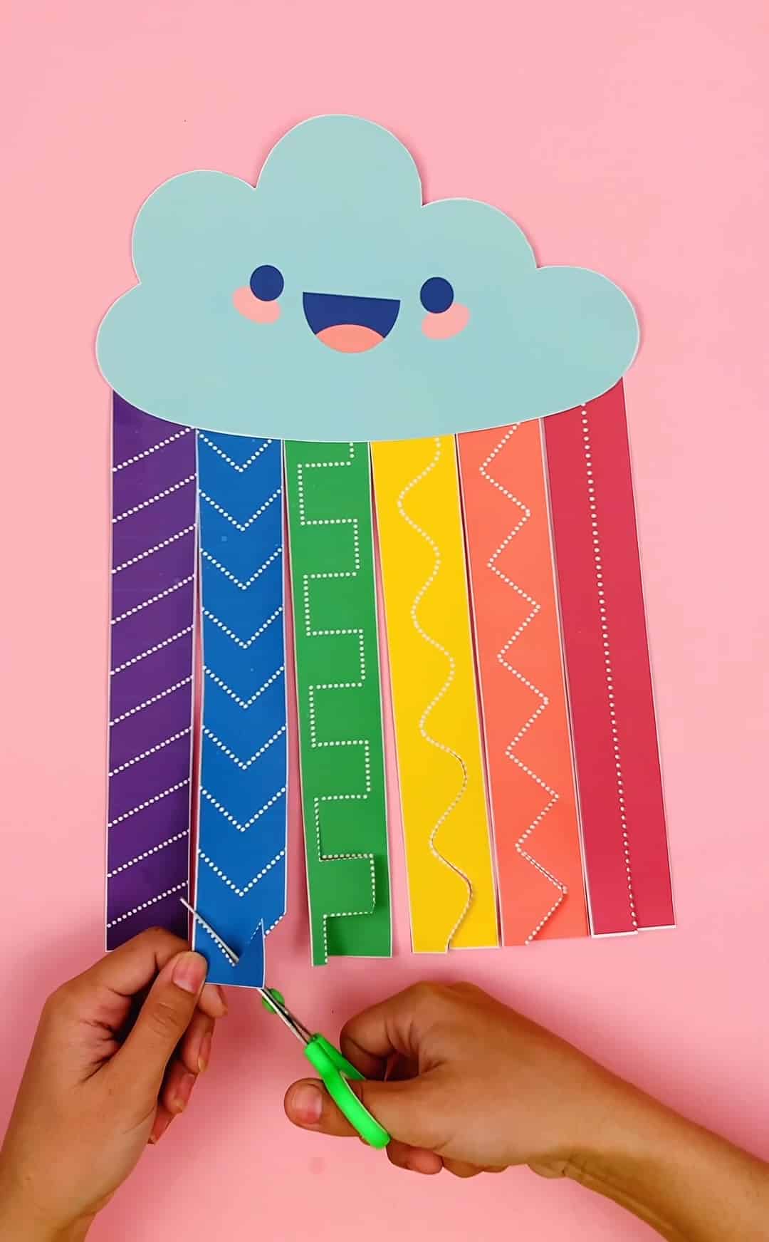 rainbow cloud preschool printable - Plaeful Printable