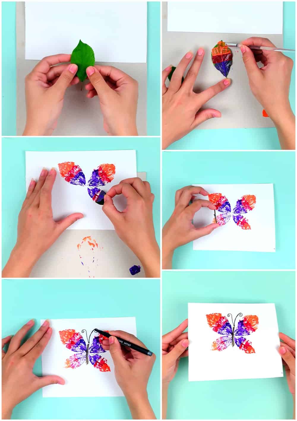 Leaf Butterfly Art