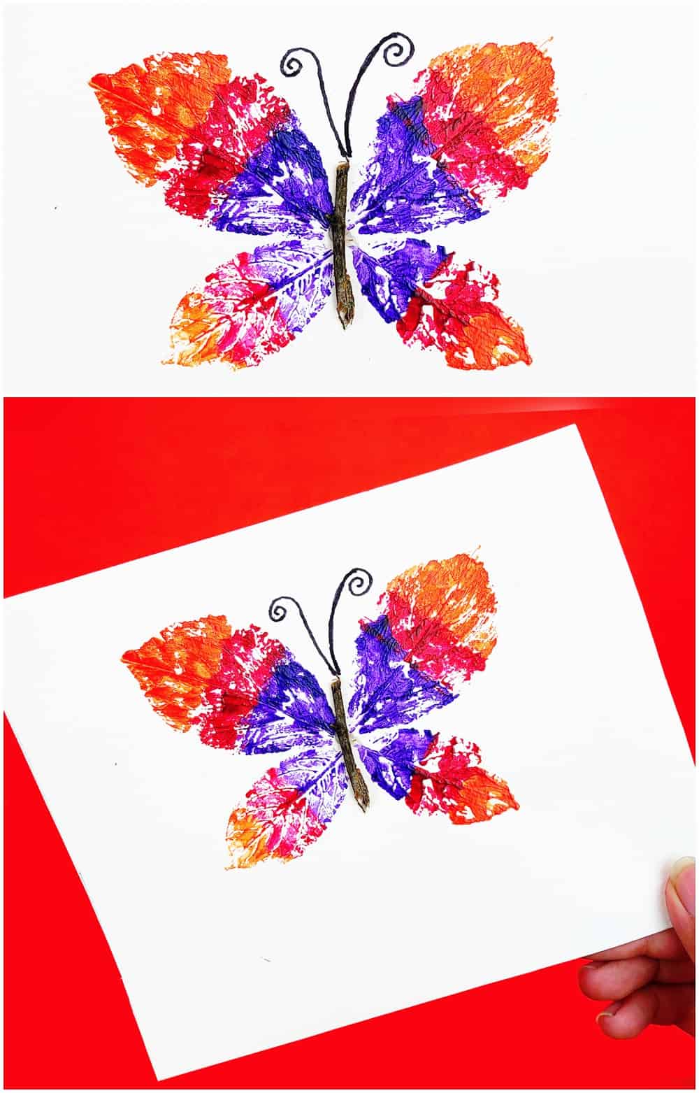 Leaf Butterfly Art