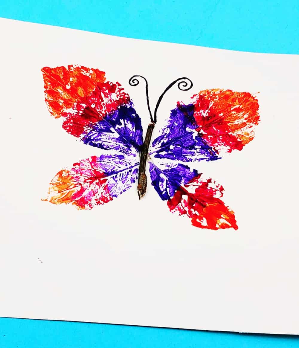 Leaf Butterfly Craft Fun Nature Art and Craft For Kids