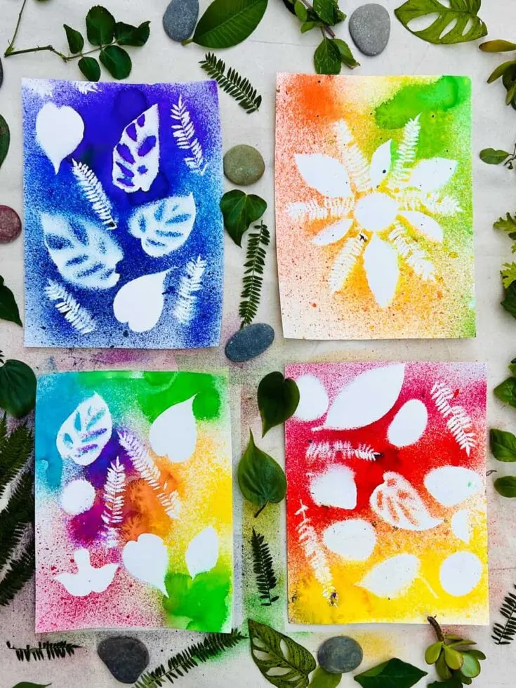 Nature Watercolor Spray Art