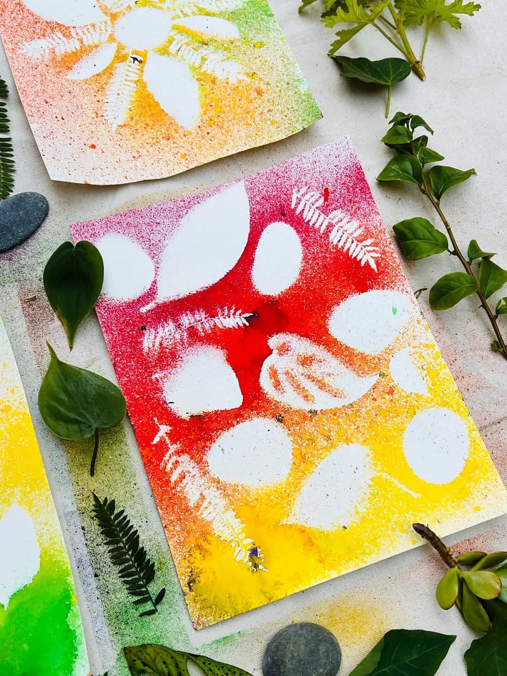 Nature Watercolor Spray Art