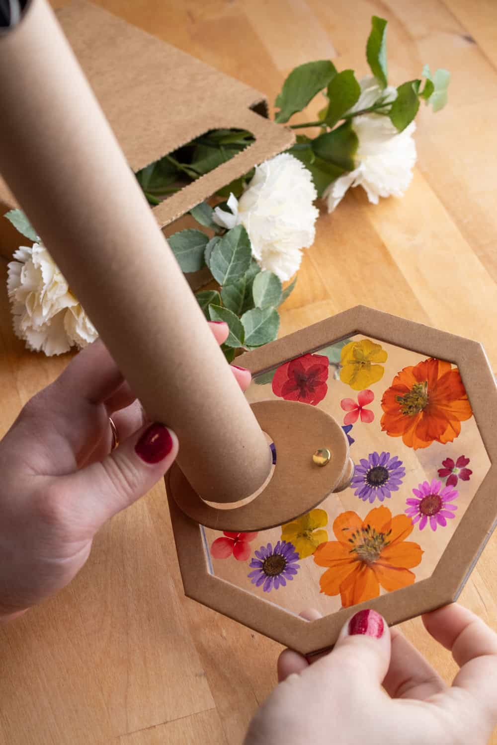 nature kaleidoscope craft 