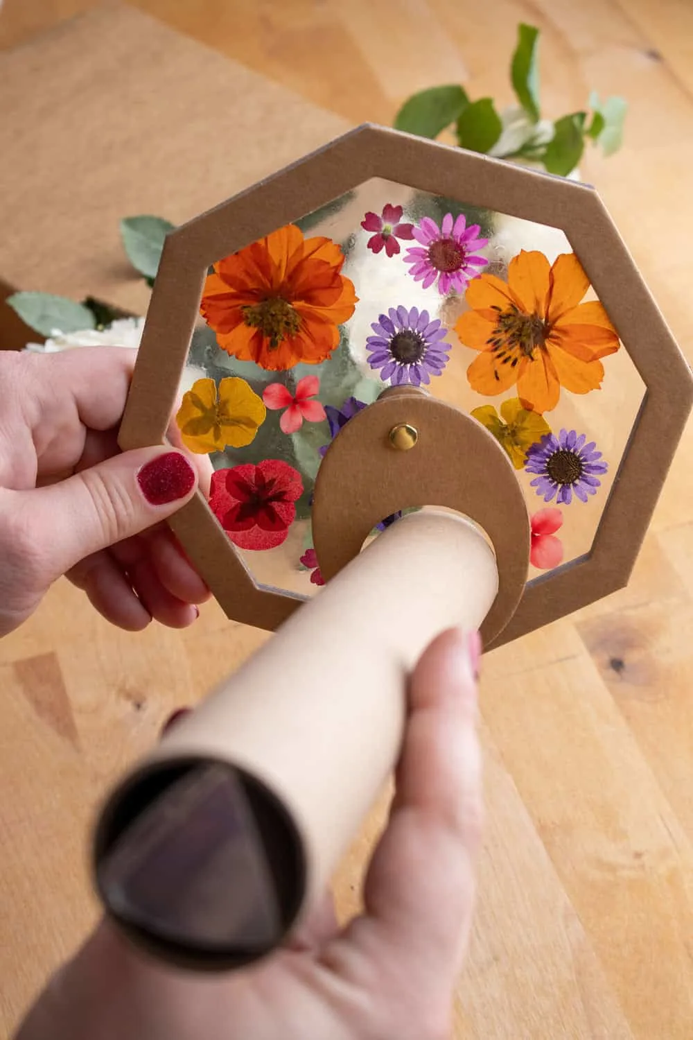 nature kaleidoscope craft 