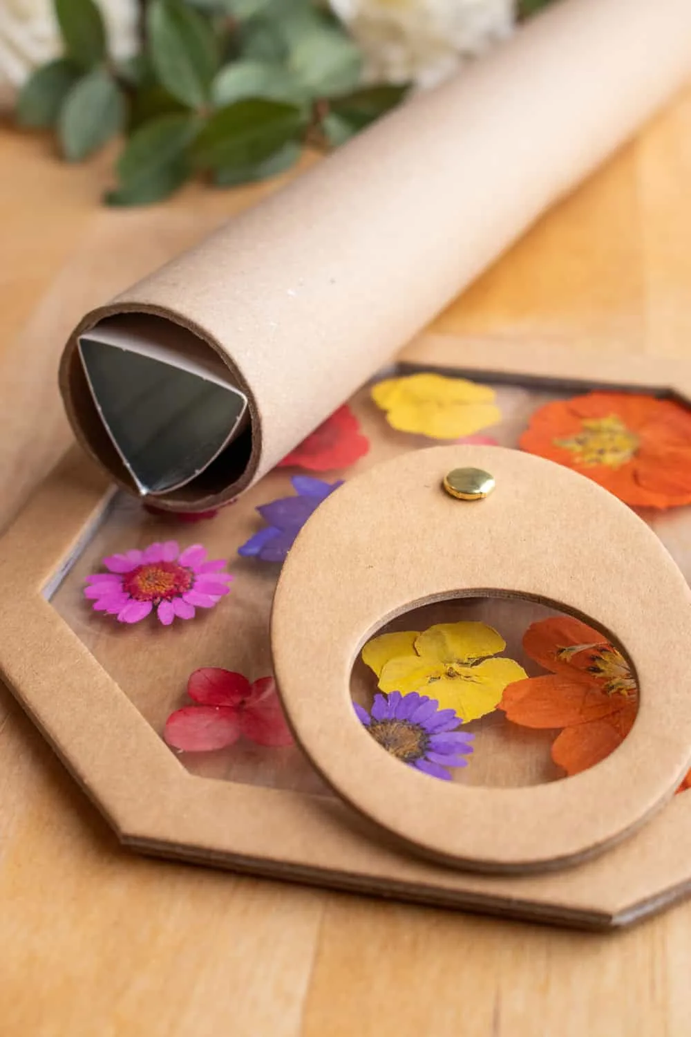 nature kaleidoscope craft 