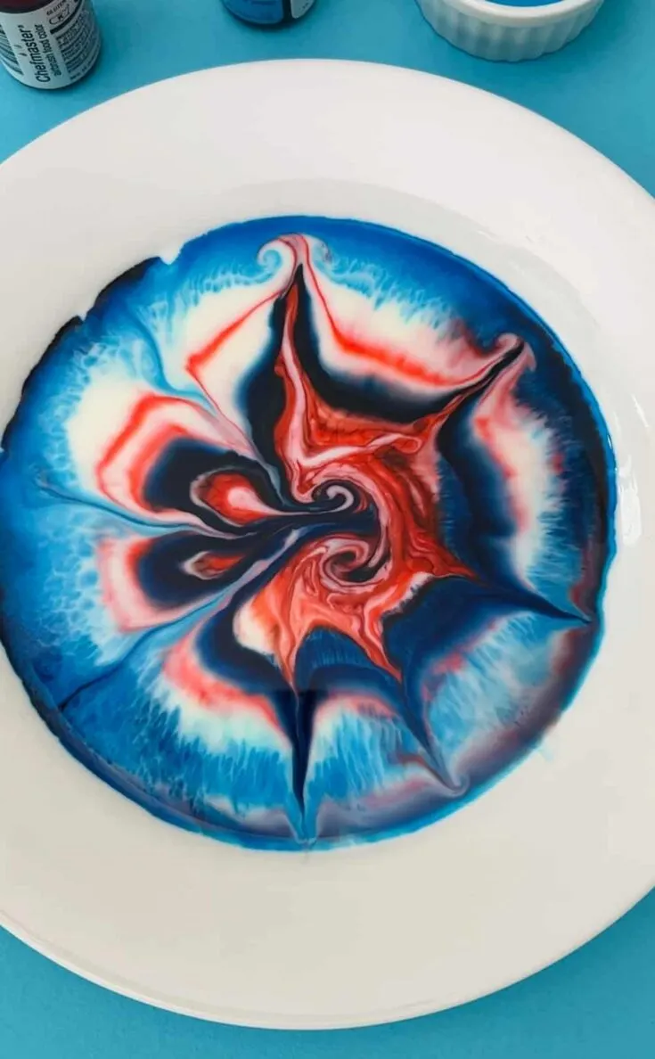 Patriotic Magic Milk 