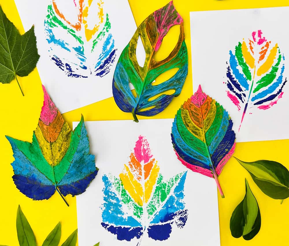 Painted Leaf Art 