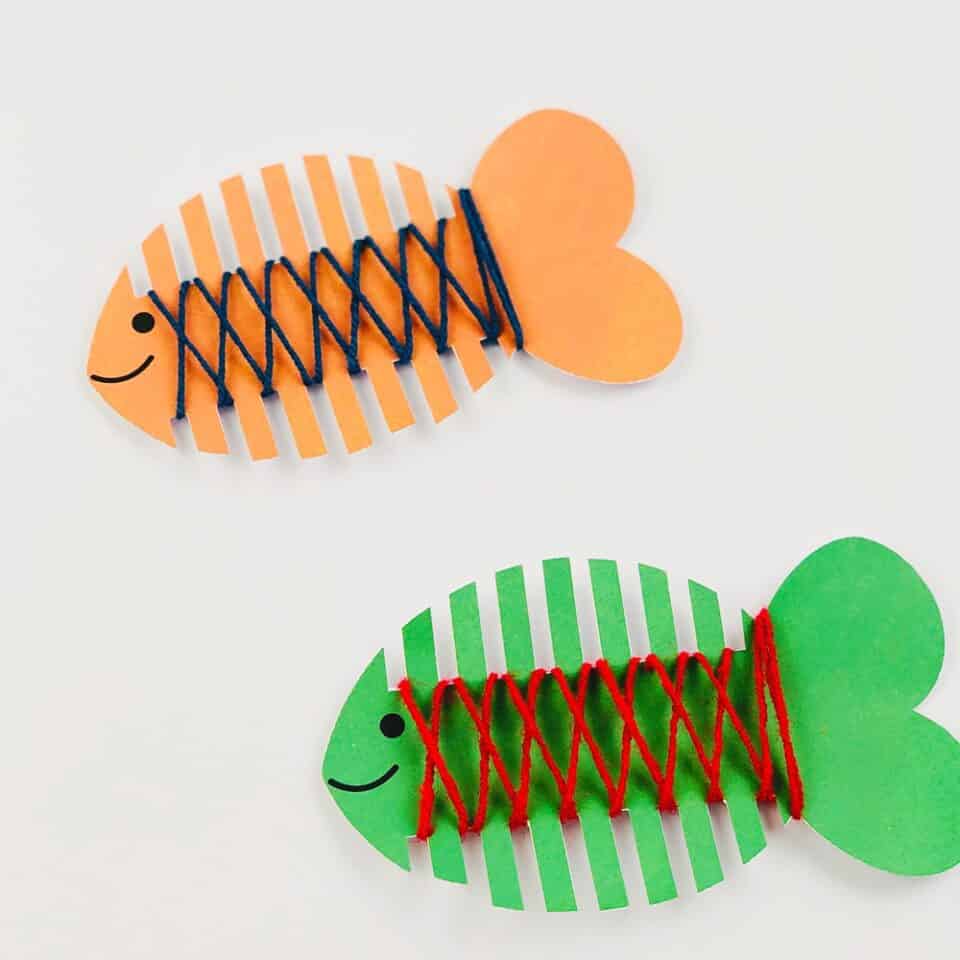 Fish Threading Activities Fish Threading Activity - Preschool Fine Motor Skills