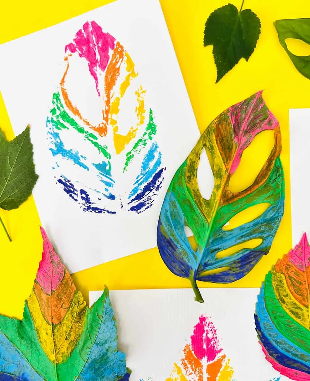 Painted Leaf Art 