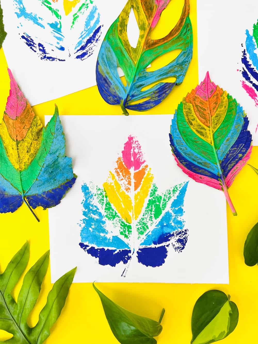 Painted Leaf Art 