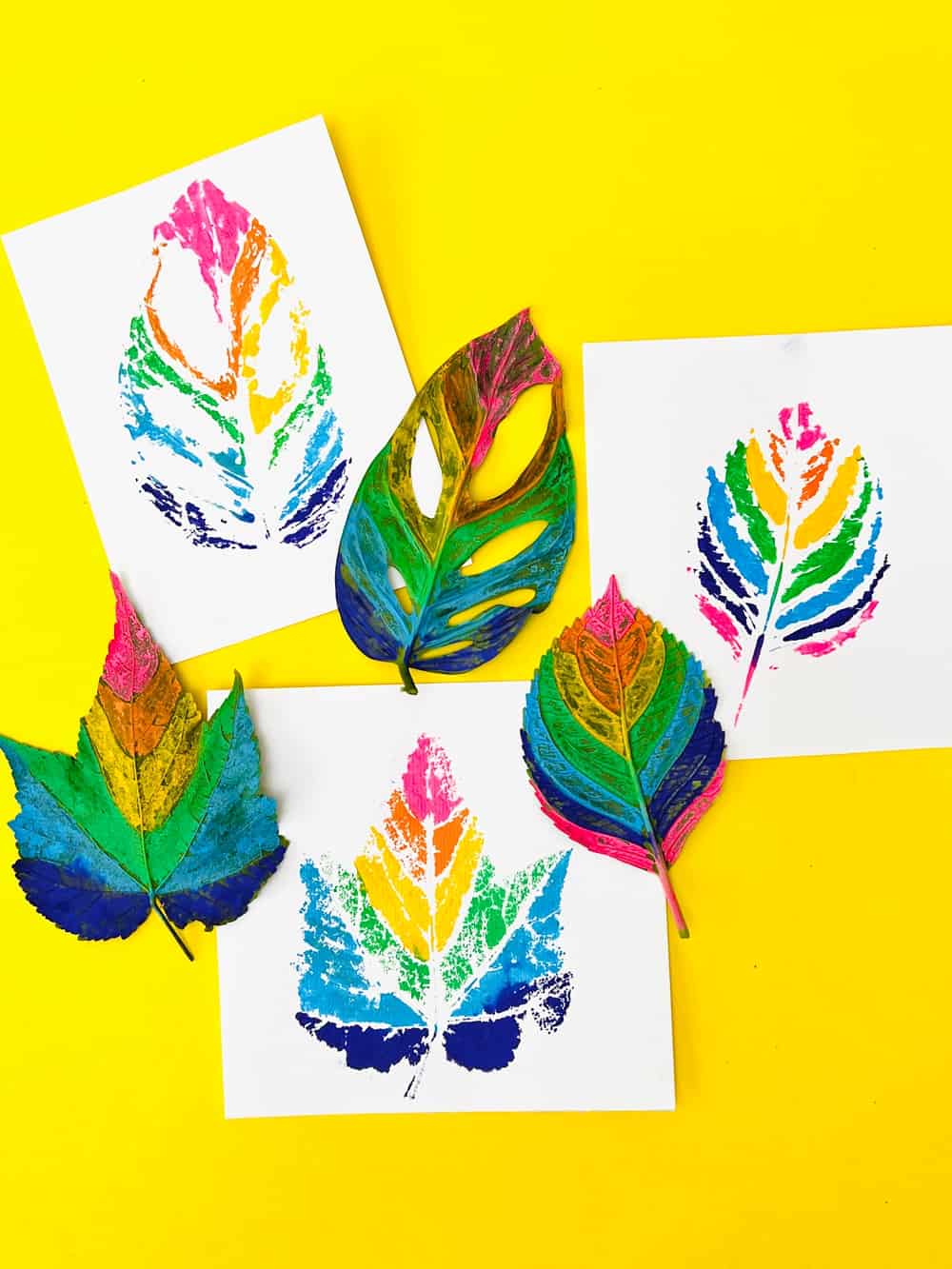 Painted Leaf Art 