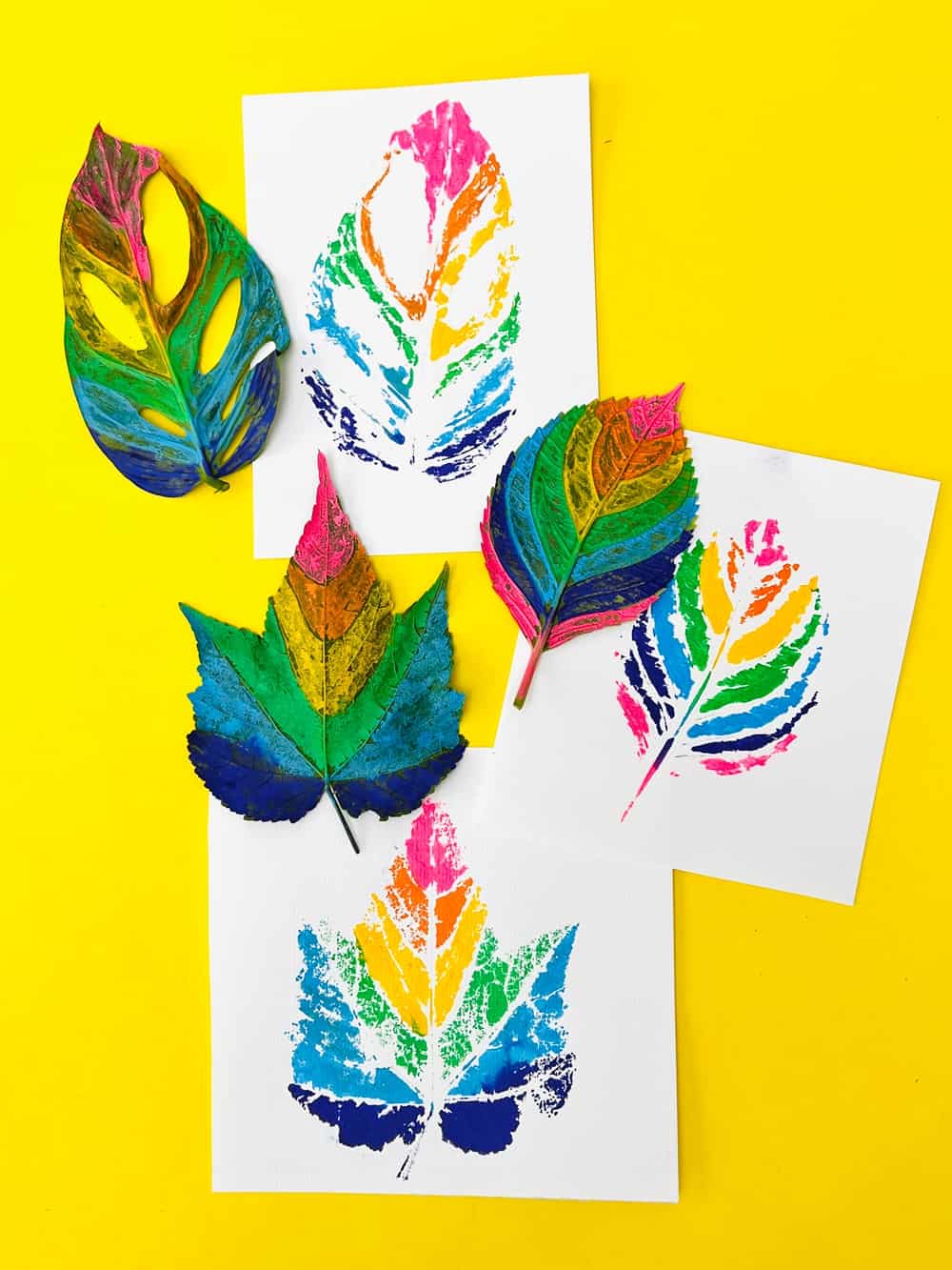 Nature Watercolor Spray Art - Fun Watercolor Painting Idea For Kids