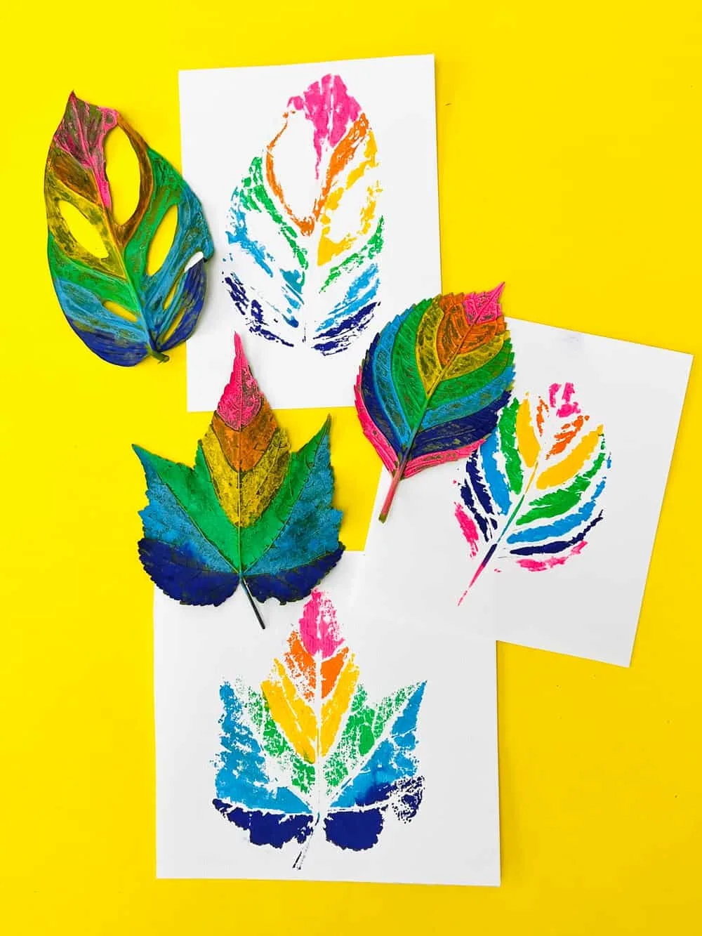 Painted Leaf Art 